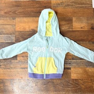 Reebok Mint Green and Yellow Hoodie Kids